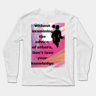 Positive thinking quotes frames Long Sleeve T-Shirt